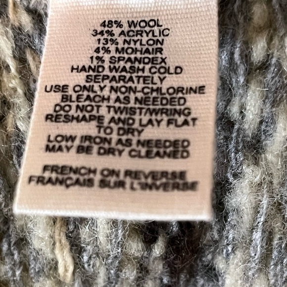 Anthro Sleeping On Snow Cardigan M Fair isle Knit Cottage Grandmacore Waterfall - Picture 14 of 16